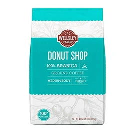 Wellsley Farms DONUT SHOP 100% Arabica Medium roast GROUND coffee