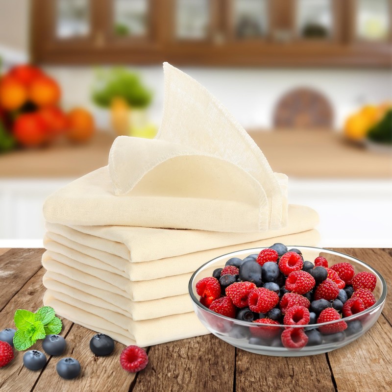com-four® 3X Bakers Couche, Cheesecloth, Straining Cloth, Dumpling Cloth 100%