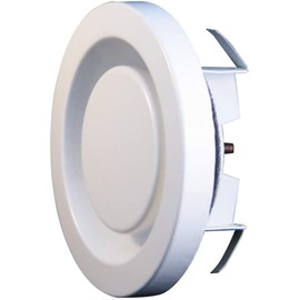 Disc Valve AEE Exhaust Air 100 mm White Powder Coated