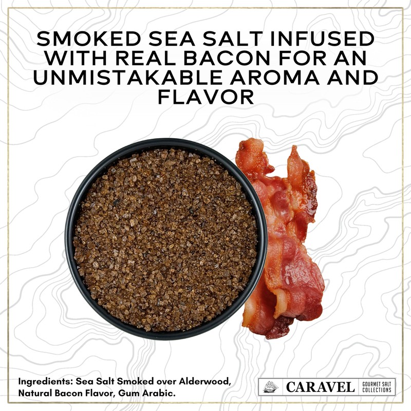 Smoked Bacon Sea Salt - 4 oz Jar 2-Pack