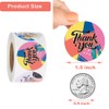 Hohamn 1.5" Thank You Stickers Roll, 500PCS Thank You Art