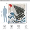 DESIHOM Funny Tall Shower Curtain Set, Fun Anime Monster Shower