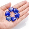 Marrywindix 15 Packs 0.8 Inch Healing Crystal Natural Blue Agate