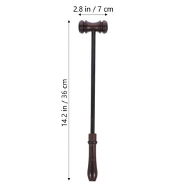 SHINEOFI Gavel for Judge Wooden Auction Hammer Mini Wooden Gavel Lawyer Gavel for Lawyer Auction Sale Courtroom