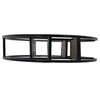 4 tier Black Round Floating Shelves, ABN5E094S-BLK
