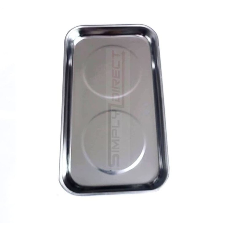 Magnetic Parts Tray - Rectangle 23cm x 14cm Stainless Steel