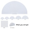 Jlong Arch Window Shade Blackout Half Circle Moon Pleated Fabric