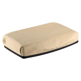 A ABSOPRO Center Console Armrest Cover Waterproof Console Covers Pad Trim Protector for Nissan Altima 2007-2012 Neoprene Fabric Light Brown