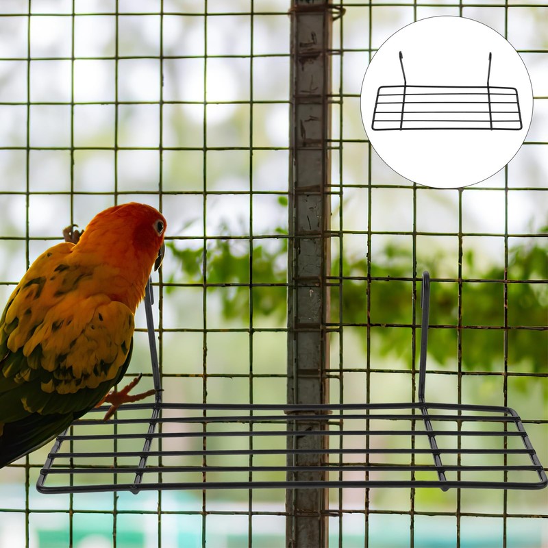 Mipcase Pack of 2 Bird Cage Hanging Shelf Made of