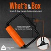 SQUATZ Single D Row Handle - Non-Slip Handle Cable Attachment