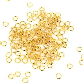 Unbranded BULK 1000 Jump Rings 3mm x 0.6mm High Quality Gold Tone - J102