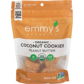EMMYS Organic Peanut Butter Coconut Cookie, 6 OZ