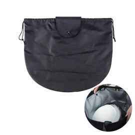 HanaHaul Helmet Bag 23.6*18.1 inches Helmet Bike Bag Waterproof Rope Drawstring Bag Large Capacity Soft Drawstring Pocket Protective Bag Sports Bag Soccer/Basketball Storage Black Luggage Small Item