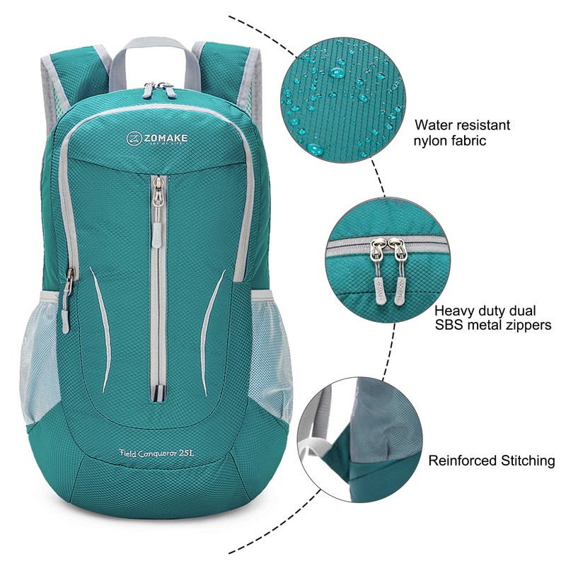 ZOMAKE Ultra Lightweight Packable Backpack 25L, Foldable Hiking Backpacks Water