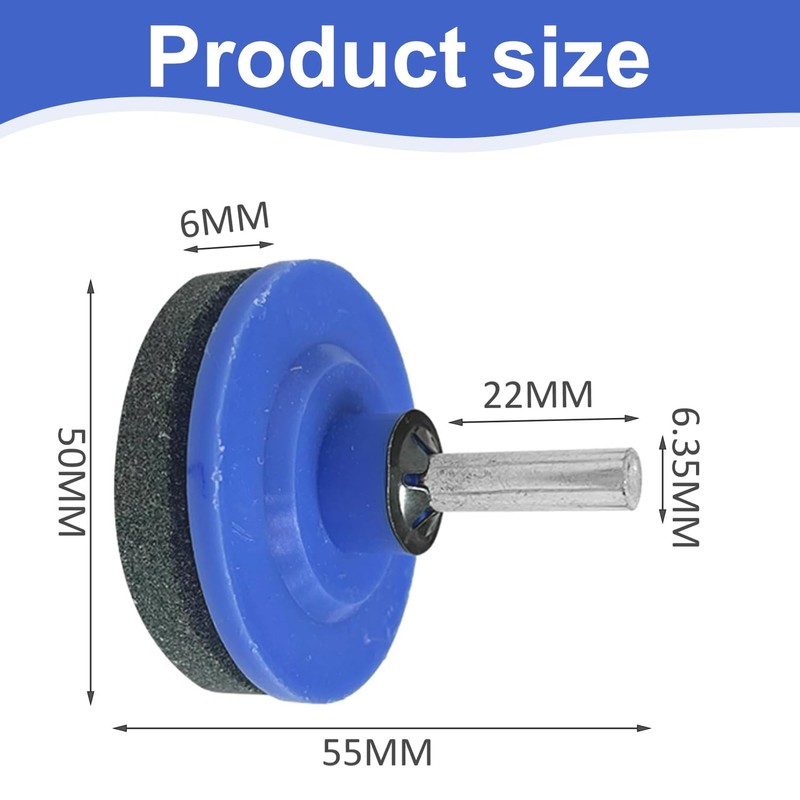 JOYVOX Lawn Mower Blade Sharpener - 2 Pack Blue Garden