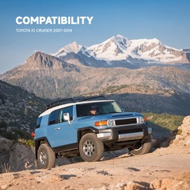 56426 Outside Heated Mirror Glass Passenger Side Compatible With Toyota FJ Cruiser 2007-2014, OEM Replace# 8793135A00