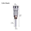 Router Bit Extension Rod 1/4in Round Shank Cemented Carbide Chuck