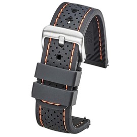 Alpine Sporty Silicone Watch Band | Waterproof Quick Release Rubber Watch Strap| Orange Lightweight & Adjustable Silicone Watch Band Man |22mm Rubber Watch Strap Compatible with Regular & Smart Watches