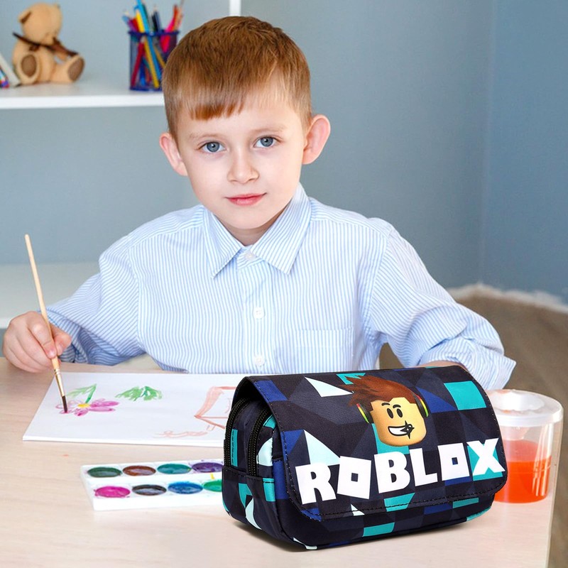 PIIMNT Roblx Pencil Case, Roblx Students Large Pencil Case Roblx