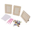3Set DIY Wooden Picture Frame Making Kit Unfinished Solid Wood