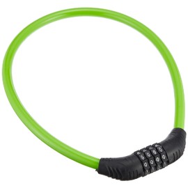 Peach Craft Bicycle Key Lock Cable Lock Wire Lock Dial Lock 4 Digit CYCLKD4002GN Green