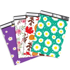 JinRuiKJ Mailers - 6x9 Poly Mailers Variety Pack of 100, 25Pcs Each Color, Strong Adhesive Shipping Bags for Clothing, Durable Thick Mailing Envelopes with Self Seal