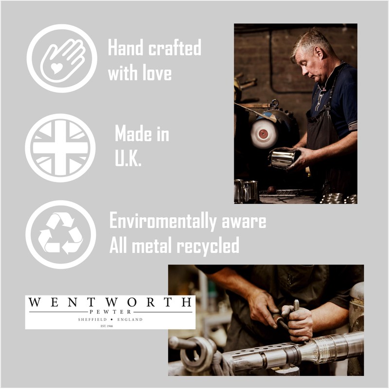 Wentworth Pewter - Medium Pewter and Copper Quaich Whisky Tasting