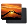 Fabulous Mauspad aus Kunstleder Hope Sonnenuntergang Silhouette vor dem Meer