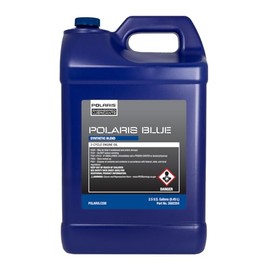 Polaris OEM Snowmobile Polaris Blue Synthetic Blend 2-Cycle Oil, For Polaris 2-Stroke Snowmobiles, 2.5 Galloons, Synthetic, Qty 1, Part 2882204