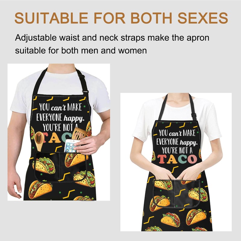 Tacos Kitchen Apron Tacos Inspired Gift Mexican Food Lover Gift