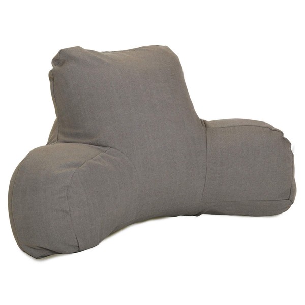 Majestic Home Goods Wales Reading Pillow, Gray