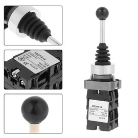 ZAWELIYO Joystick Switch, 1 Piece XD2PA14 4NO 4-Position Snap Joystick Switch with 4 Normally Open Contacts for Industrial Controls AC 50Hz and DC Circuits
