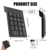 Wireless Numeric Keypad 2.4G Portable Ergonomic Mini Numpad with USB