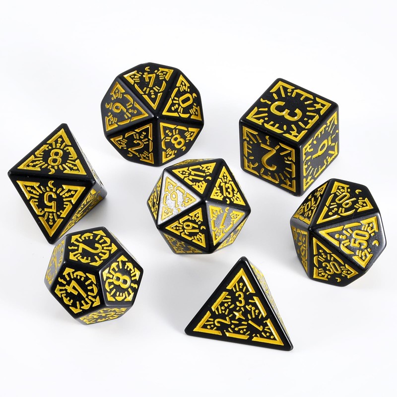 FLASHOWL Clock Dice DND Dice Stars and Moon Dice W20