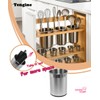 TENGINE Stainless Utensil Holder 360° Rotating 6.5X5.25 Inch Utensil Crocks