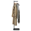 Verssure Adjustable Small Clothing Rack, Metal Coat Rack Freestanding Black