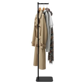 Verssure Adjustable Small Clothing Rack, Metal Coat Rack Freestanding Black