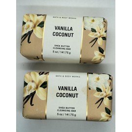 Generic 2 pack Bath & Body VANILLA COCONUT Shea Butter Cleansing Bar, 10 Ounce (Pack of 1)
