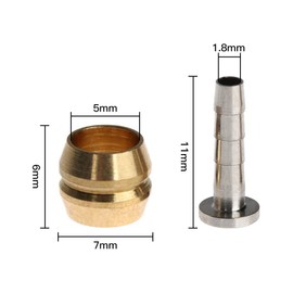 JPGhaha Disc Brake Olive Insert Connector Olive Insert for Shimano BH90 Mountain Bike Road Bike Replacement Part 16 Sets