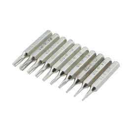 Torx Micro Bit RLECS 10PCS 28mm Length Torx Bits Set,T1 T2 T3 T4 T5,T6,T7,T8,T9,T10 Screwdriver Bit Set