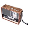 Yunseity Radio Vintage Multifuncional Am FM SW Banda Reloj Linterna