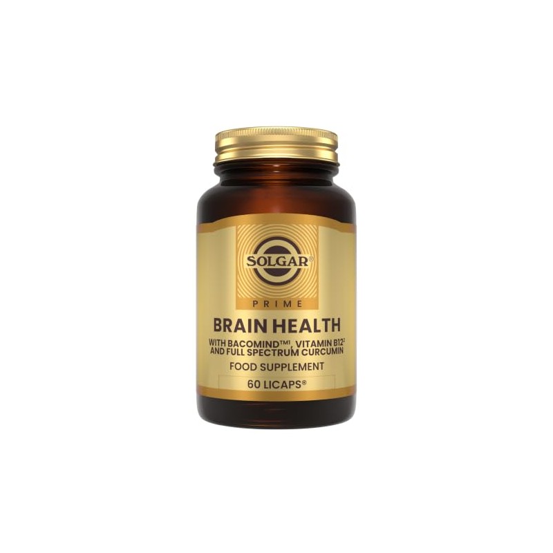 Solgar Brain Works Curcumin & BacoMind Vegetable Capsules - Pack