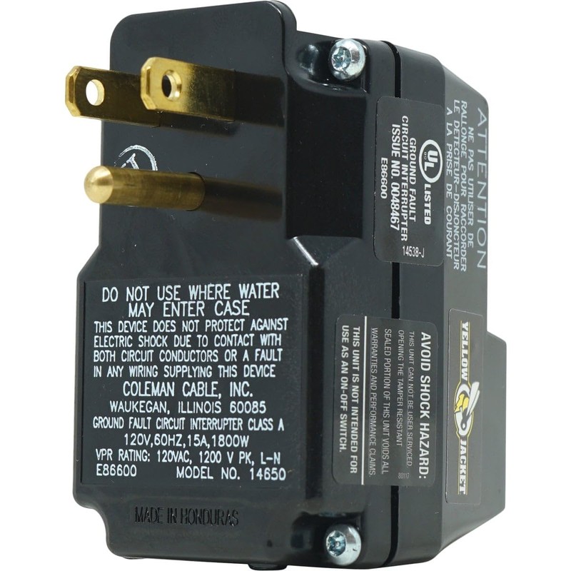 Southwire Adapter Surge GFCI Plug in YEL 2762