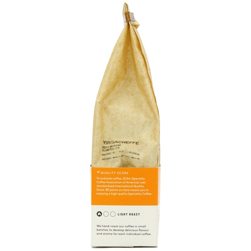Union Organic Yirgacheffe Ethiopia Ground Coffee 200 g (Pack of
