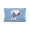 CafePress Snoopy with A Flower Bouquet Standard Size Pillowcase, Lumbar