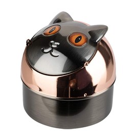 Wind Ashtray Cat Tilting Ashtray for Indoor and Outdoor Use Metal Wind Ashtray Tilting Ashtray (Amy)