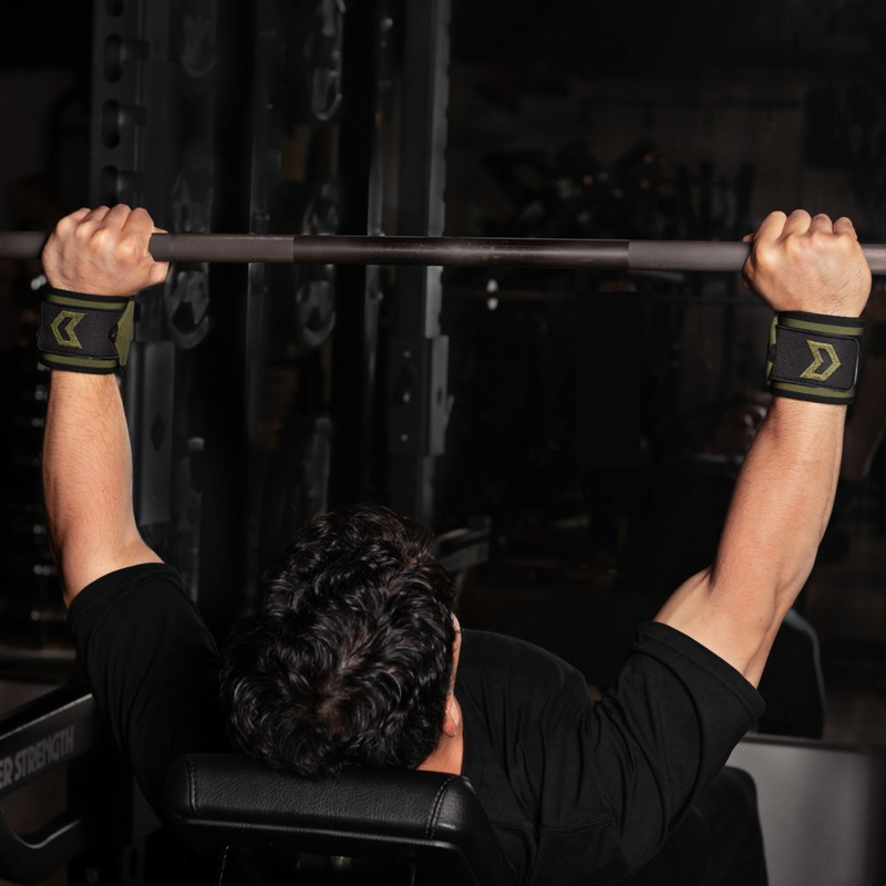 TOPPERGEAR Wrist Wraps, High Weight, High-End Model (Olive Green, 23.6
