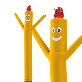 LookOurWay Air Dancers Inflatable Tube Man Attachment - 10 Feet Tall Wacky Waving Inflatable Dancing Tube Guy for Business Promotion (Blower Not Included) - Yellow
