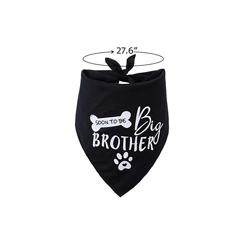 Big Brother - Bandana reversible para perro, diseño triangular, Negro