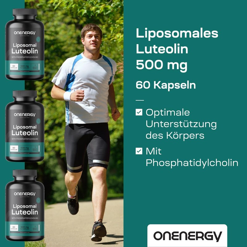 OnEnergy Liposomal Luteolin 500 mg - 60 Vegetable Capsules -